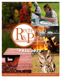 Fall 2020 Programs & Activities