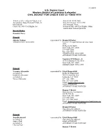 (Lafayette) CIVIL DOCKET for CASE #: 6:65−Cv−10903−RTH