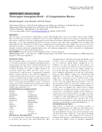 Pterocarpus Marsupium Roxb. - a Comprehensive Review