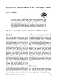 Structure and Heat Content of the West Spitsbergen Current
