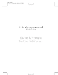 Taylor & Francis Not for Distribution