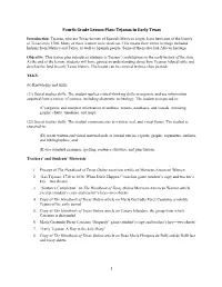 Las Tejanas: 1718 to 1836: When Did It Happen?” Timeline Game (Student’S Copy and Teacher’S Key—Two Sheets) 3