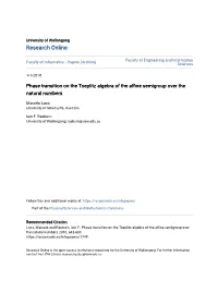Phase Transition on the Toeplitz Algebra of the Affine Semigroup Over the Natural Numbers