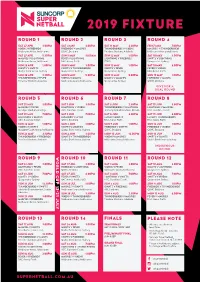 2019 Fixture