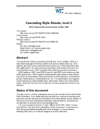 Cascading Style Sheets, Level 2 W3C Proposed Recommendation 24-Mar-1998