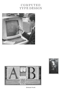 Christoph Knoth PB Computed Type Design ﻿