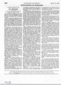 EXTENSIONS of REMARKS March 18, 1992 EXTENSIONS of REMARKS