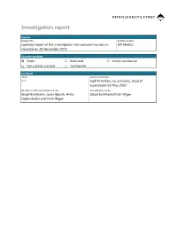 Investigation Report