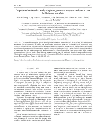 Oviposition Habitat Selection by Anopheles Gambiae in Response to Chemical Cues by Notonecta Maculata