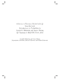 Solutions to Exercises Marked with Sg from the Book Introduction To