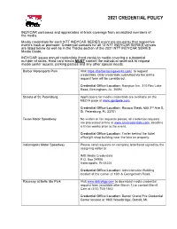 2021 Credential Policy