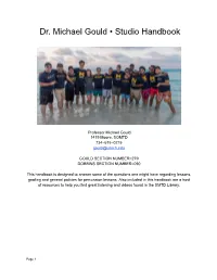 Gould Studio Handbook