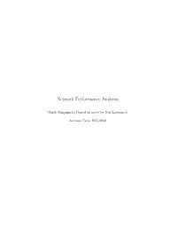Network Performance Analysis