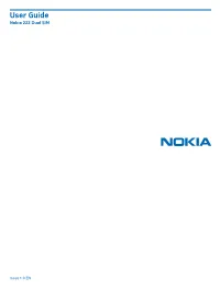 Nokia 222 Dual SIM User Guide