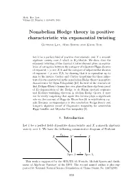 Nonabelian Hodge Theory in Positive Characteristic Via Exponential Twisting Guitang Lan, Mao Sheng and Kang Zuo