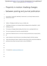 Preprints in Motion: Tracking Changes Between Posting And