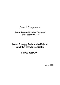 Save II Programme Local Energy Policies in Poland and the Czech