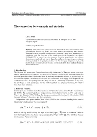 The Connection Between Spin and Statistics