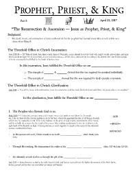 The Resurrection and Ascension