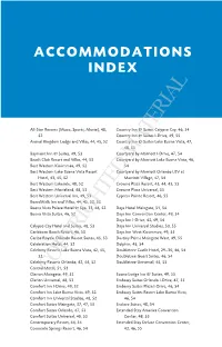 Accommodations Index
