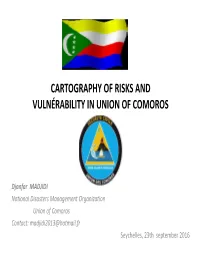 Cartography of Risks and Vulnerability in Union of Comoros