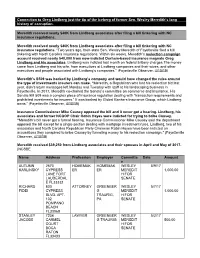 Connection to Greg Lindberg Just the Tip of the Iceberg of Former Sen