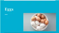 Eggs Structure of an Egg