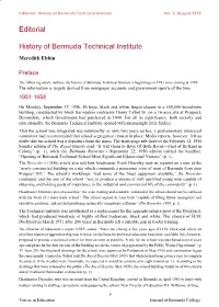 History of Bermuda Technical Institute Vol
