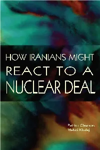 How Iranians Might React to a Nuclear Deal