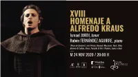 Programa XVIII Homenaje a Alfredo Kraus