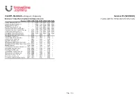 Timetable 0X3SCA6