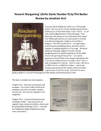 'Ancient Wargaming' (Airfix Guide Number 9) by Phil Barker Review