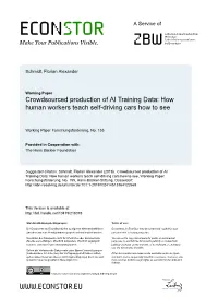 Crowdsourced Production of AI Training Data. How