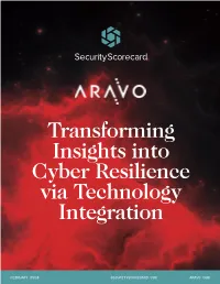 Transforming Insights Into Cyber Resilience Via Technology Integration