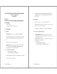 CS 162 Operating Systems and Systems Programming Lecture 3