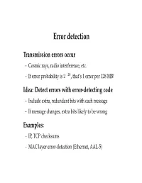 Error Detection