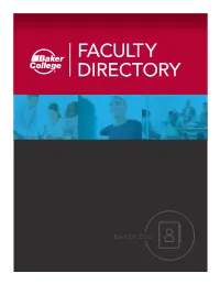 Faculty Directory