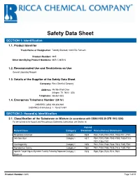 Safety Data Sheet SECTION 1: Identification 1.1