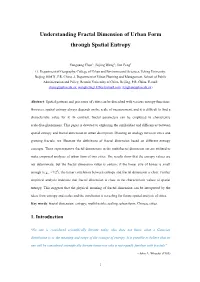 Understanding Fractal Dimension of Urban Form Through Spatial Entropy