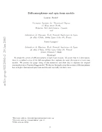 Diffeomorphisms and Spin Foam Models