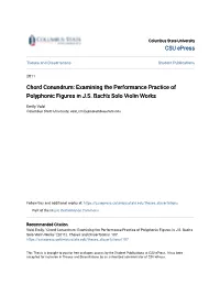 Examining the Performance Practice of Polyphonic Figures in J.S
