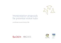 Interpretation Proposals for Potential Visitor Hubs