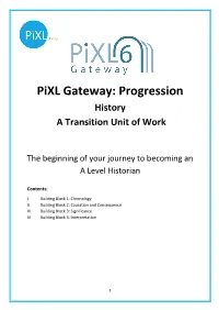 Progression History a Transition Unit of Work