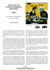 Alex Riel & Stefan Pasborg Universe