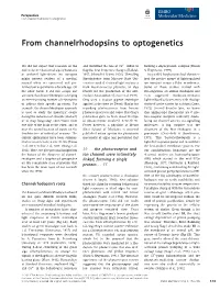 From Channelrhodopsins to Optogenetics ACCESS