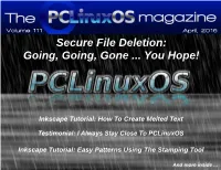 Secure File Deletion: Going, Going, Gone