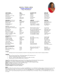 Akilah A. Walker (AEA) Aawalker.Ak@Gmail.Com Phone: 770.315.4244