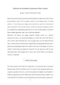 Artworks Are Evaluated As Extensions of Their Creators