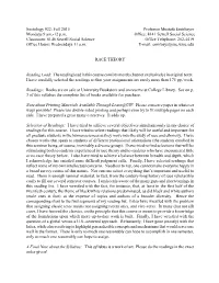 Emirbayer's Syllabus for Seminar on Theories of Race
