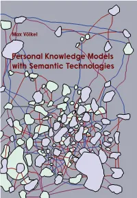 Personal Knowledge Models with Semantic Technologies